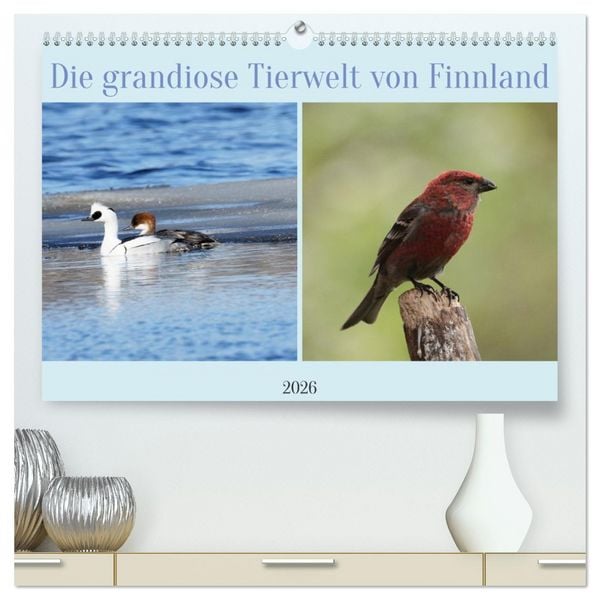Produktbild: Die grandiose Tierwelt von Finnland (hochwertiger Premium Wandkalender 2026 DIN A2 quer), Kunstdruck in Hochglanz