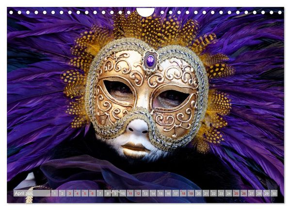 Produktbild: neunziggrad I photoart: venezia carnevale (Wandkalender 2026 DIN A4 quer), CALVENDO Monatskalender