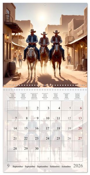Produktbild: Western Cowboys (Wall Calendar 2026 12 &times; 12 Inch) CALVENDO 12 Month Wall Calendar