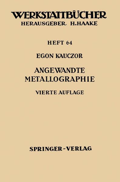 Produktbild: Angewandte Metallographie