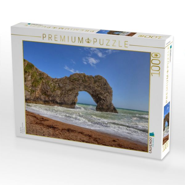 Produktbild: CALVENDO Puzzle Durdle T&uuml;r | 1000 Teile Lege-Gr&ouml;&szlig;e 64x48cm Foto-Puzzle f&uuml;r gl&uuml;ckliche Stunden