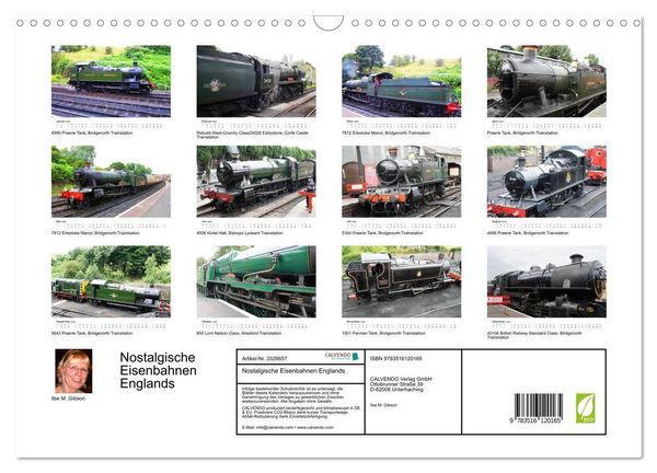 Produktbild: Nostalgische Eisenbahnen Englands (Wandkalender 2026 DIN A3 quer), CALVENDO Monatskalender
