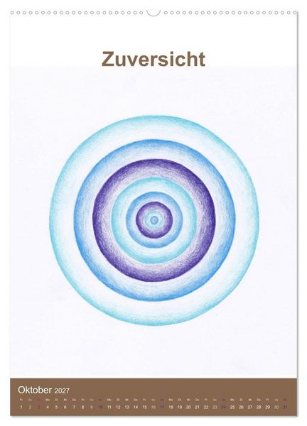 Produktbild: Delfinheilsymbole (hochwertiger Premium Wandkalender 2027 DIN A2 hoch), Kunstdruck in Hochglanz