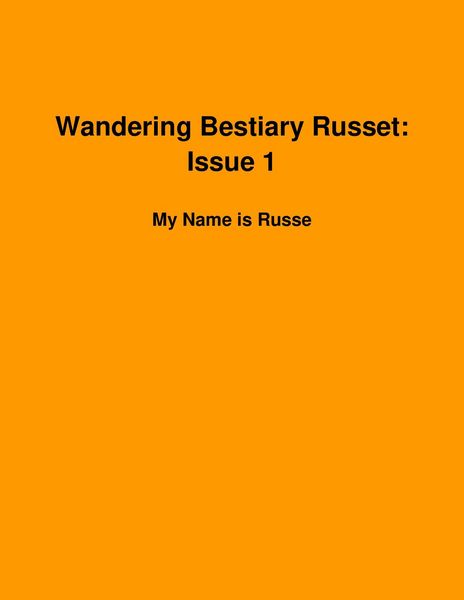 Produktbild: Wandering Bestiary Russet: Issue 1-My Name is Russet