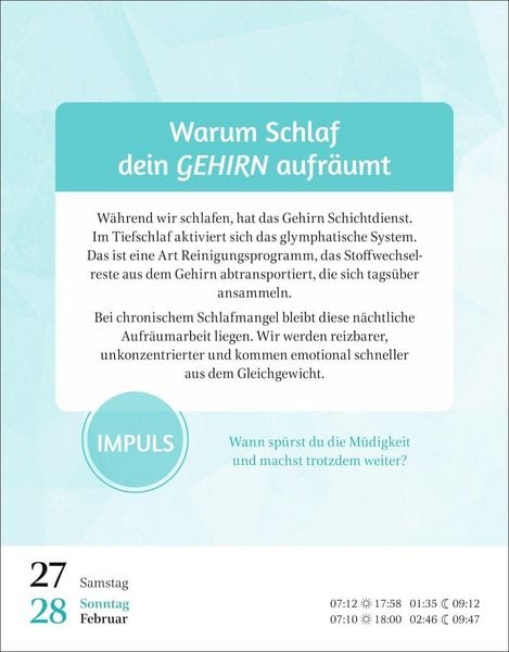 Produktbild: Der Psychologie-Kalender Tagesabrei&szlig;kalender 2027 - Endlich wissen, wie wir ticken