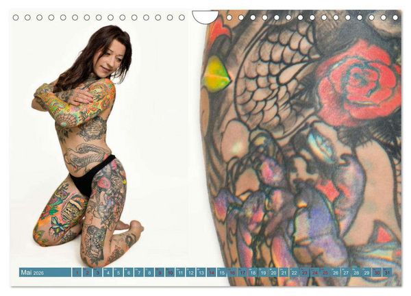 Produktbild: Tattoo-Liebe, die unter die Haut geht (Wandkalender 2026 DIN A4 quer), CALVENDO Monatskalender