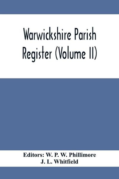 Produktbild: Warwickshire Parish Register (Volume Ii)