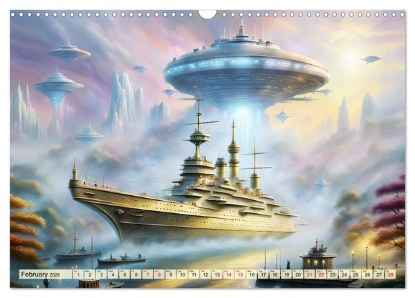Produktbild: Gigantic ships - Journey into the future (Wall Calendar 2026 DIN A3 landscape), CALVENDO 12 Month Wall Calendar
