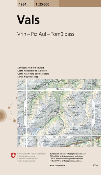 Produktbild: Swisstopo 1 : 25 000 Vals