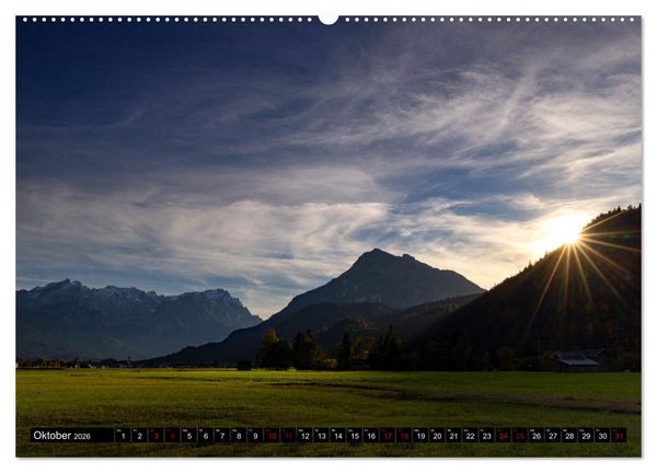 Produktbild: Werdenfelser Land (Wandkalender 2026 DIN A2 quer), CALVENDO Monatskalender