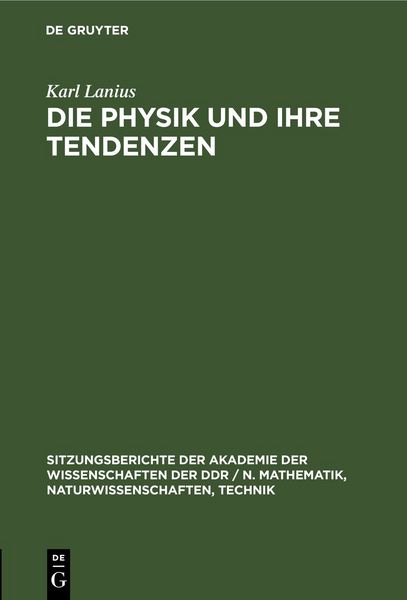 Produktbild: Die Physik und ihre Tendenzen