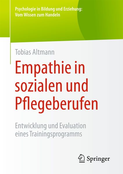 Produktbild: Empathie in sozialen und Pflegeberufen
