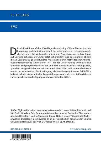 Produktbild: Die Alternative Streitbeilegung nach einem positiven Musterfeststellungsurteil