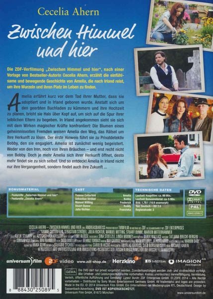 Produktbild: Cecelia Ahern - Zwischen Himmel und hier