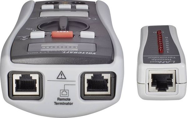 Produktbild: VOLTCRAFT Kabeltester CT-3 DMM Geeignet f&uuml;r BNC, RJ11 und RJ45