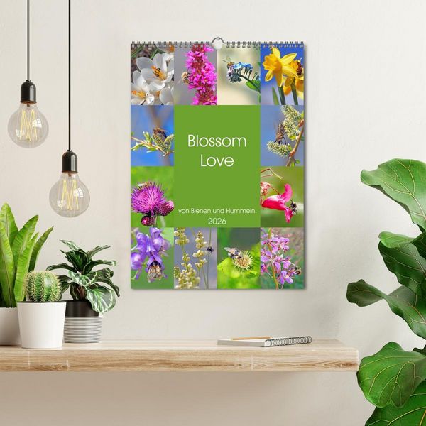 Produktbild: Blossom Love, von Bienen und Hummeln (Wandkalender 2026 DIN A3 hoch), CALVENDO Monatskalender