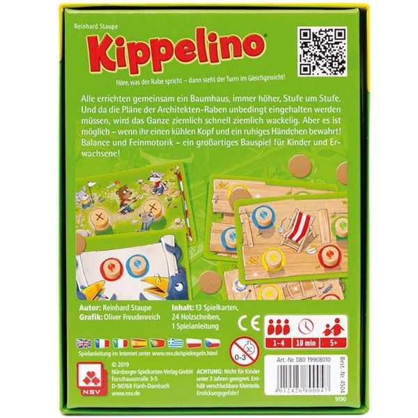 Produktbild: Kippelino, Geschicklichkeitsspiel, Stapelspiel, Familienspiel