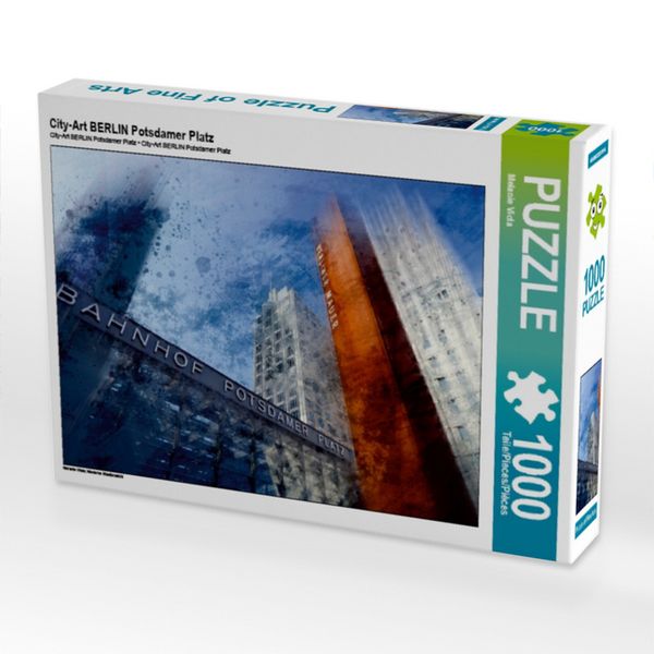 Produktbild: CALVENDO Puzzle City-Art BERLIN Potsdamer Platz | 1000 Teile Lege-Gr&ouml;&szlig;e 64x48cm Foto-Puzzle f&uuml;r gl&uuml;ckliche Stunden