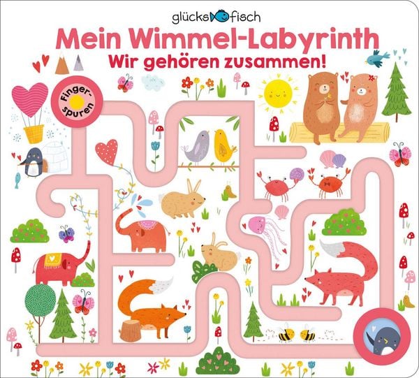 Produktbild: Gl&uuml;cksfisch: Mein Wimmel-Labyrinth: Wir geh&ouml;ren zusammen!