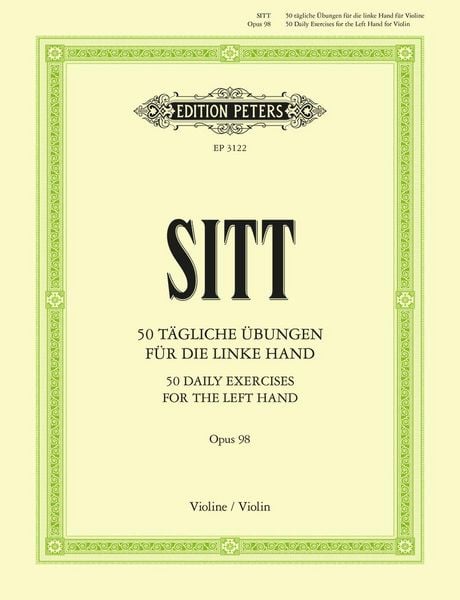 Produktbild: 50 t&auml;gliche &Uuml;bungen f&uuml;r Violine op. 98