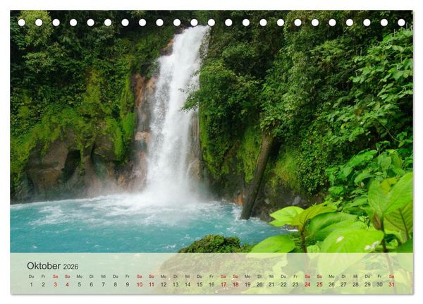 Produktbild: Bekanntes und Unbekanntes Costa Rica (Tischkalender 2026 DIN A5 quer), CALVENDO Monatskalender