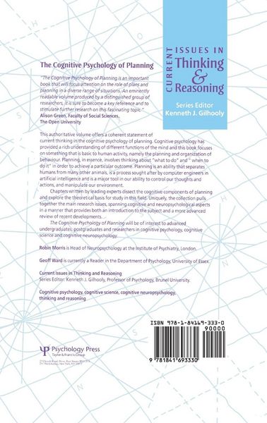 Produktbild: The Cognitive Psychology of Planning
