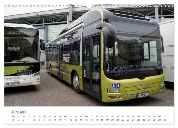 Produktbild: Omnibusse im Fokus (Wandkalender 2026 DIN A3 quer), CALVENDO Monatskalender