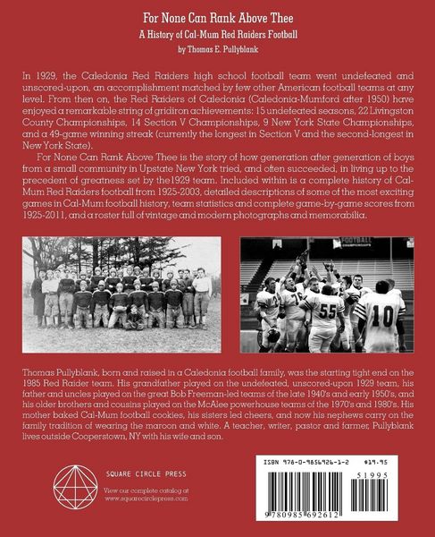 Produktbild: For None Can Rank Above Thee: A History of Cal-Mum Red Raiders Football