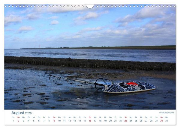 Produktbild: Ebbe und Watt 2026. Impressionen von der Nordseek&uuml;ste (Wandkalender 2026 DIN A3 quer), CALVENDO Monatskalender
