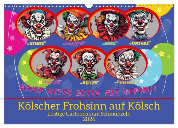 Produktbild: K&ouml;lscher Frohsinn auf K&ouml;lsch (Wandkalender 2026 DIN A3 quer), CALVENDO Monatskalender