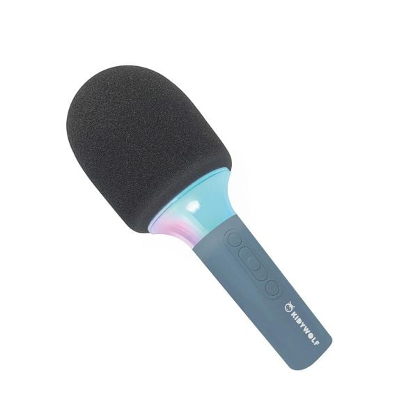 Mikrofon Bluetooth mit Licht blau