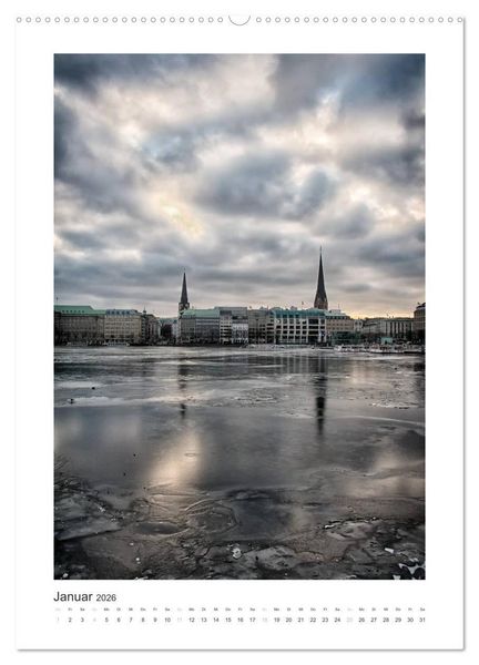 Produktbild: Hamburg Vertical (Wandkalender 2026 DIN A2 hoch), CALVENDO Monatskalender
