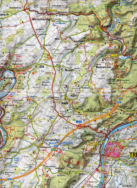 Produktbild: S&uuml;deifel, Luxembourg, Trierer Land Wander- und Freizeitkarte