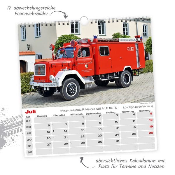 Produktbild: Trötsch Technikkalender Feuerwehren 2026