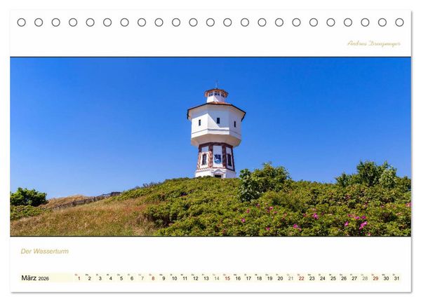 Produktbild: LANGEOOG PANORAMA (Tischkalender 2026 DIN A5 quer), CALVENDO Monatskalender