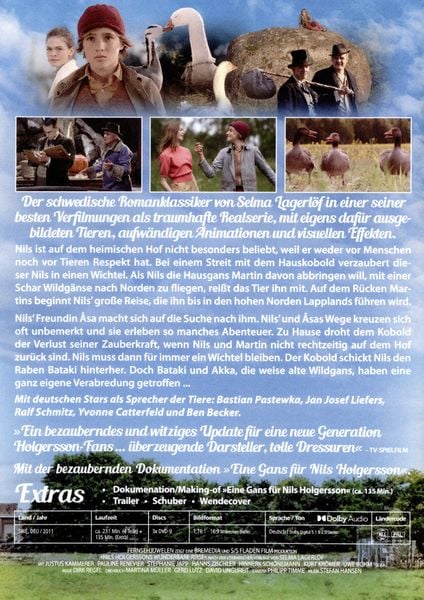 Produktbild: Nils Holgerssons wunderbare Reise - Die vierteilige Miniserie (Fernsehjuwelen) [3 DVDs]