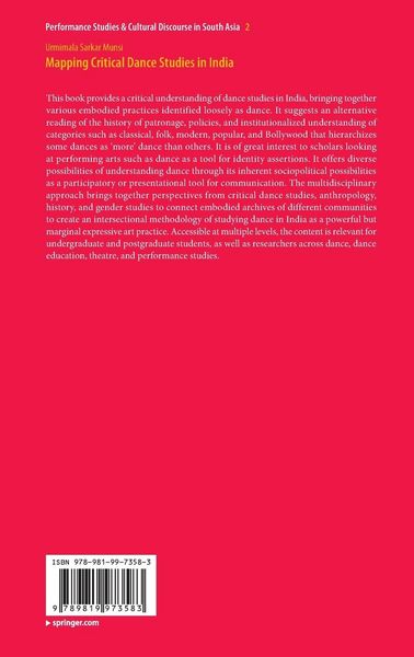Produktbild: Mapping Critical Dance Studies in India