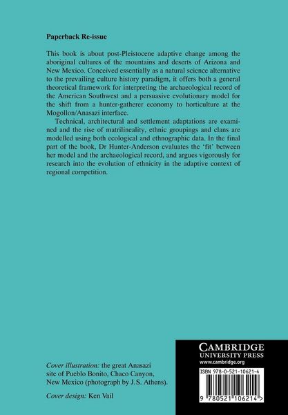 Produktbild: Prehistoric Adaptation in the American Southwest