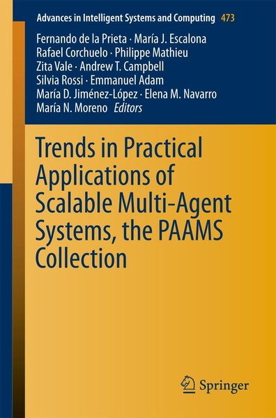 Produktbild: Trends in Practical Applications of Scalable Multi-Agent Systems, the PAAMS Collection