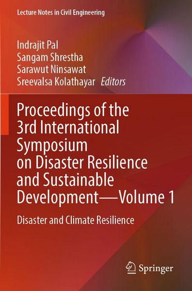 Produktbild: Proceedings of the 3rd International Symposium on Disaster Resilience and Sustainable Development&mdash;Volume 1