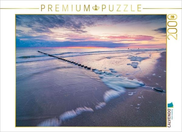 CALVENDO Puzzle Morgendämmerung am Strand | 2000 Teile Lege-Größe 90x67cm Foto-Puzzle für glückliche Stunden