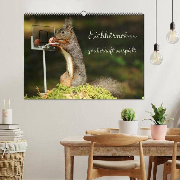 Produktbild: Eichh&ouml;rnchen - zauberhaft verspielt (Wandkalender 2026 DIN A2 quer), CALVENDO Monatskalender