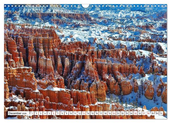 Produktbild: Spectacular Rock Formations in the Western US (Wall Calendar 2026 DIN A3 landscape), CALVENDO 12 Month Wall Calendar