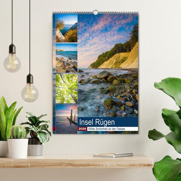 Produktbild: Insel R&uuml;gen - Wilde Sch&ouml;nheit an der Ostsee (Wandkalender 2026 DIN A2 hoch), CALVENDO Monatskalender