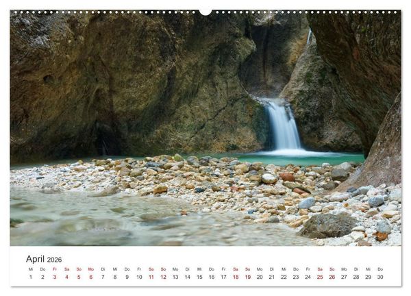 Produktbild: Wasser bewegt - Wasserf&auml;lle und Stromschnellen (hochwertiger Premium Wandkalender 2026 DIN A2 quer), Kunstdruck in Hochglanz