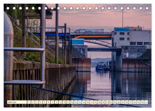 Produktbild: Duisburg - Br&uuml;cken &uuml;ber Br&uuml;cken (Tischkalender 2026 DIN A5 quer), CALVENDO Monatskalender