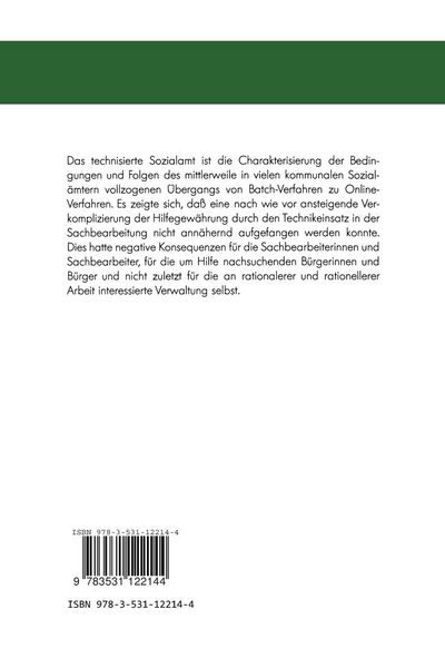 Produktbild: Das technisierte Sozialamt