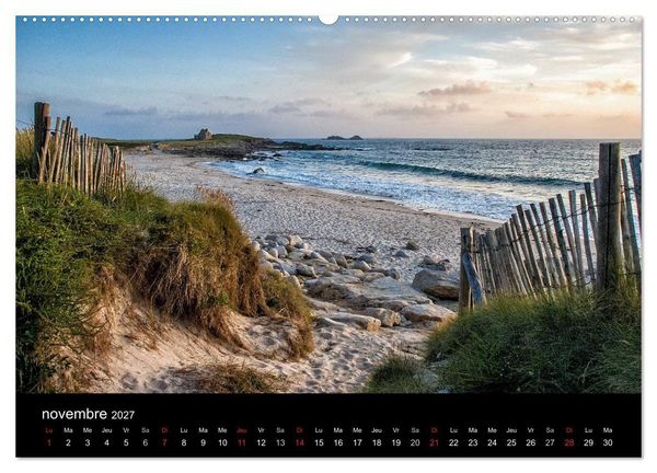 Produktbild: La Bretagne - prises de vue sur un paysage c&ocirc;tier (Calendrier mural haut de gamme 2027 DIN A2 vertical), CALVENDO calendrier mensuel
