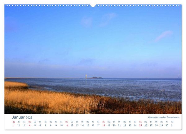 Produktbild: Ebbe und Watt 2026. Impressionen von der Nordseek&uuml;ste (Wandkalender 2026 DIN A2 quer), CALVENDO Monatskalender