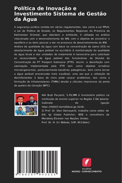Produktbild: Pol&iacute;tica de Inova&ccedil;&atilde;o e Investimento Sistema de Gest&atilde;o da &Aacute;gua